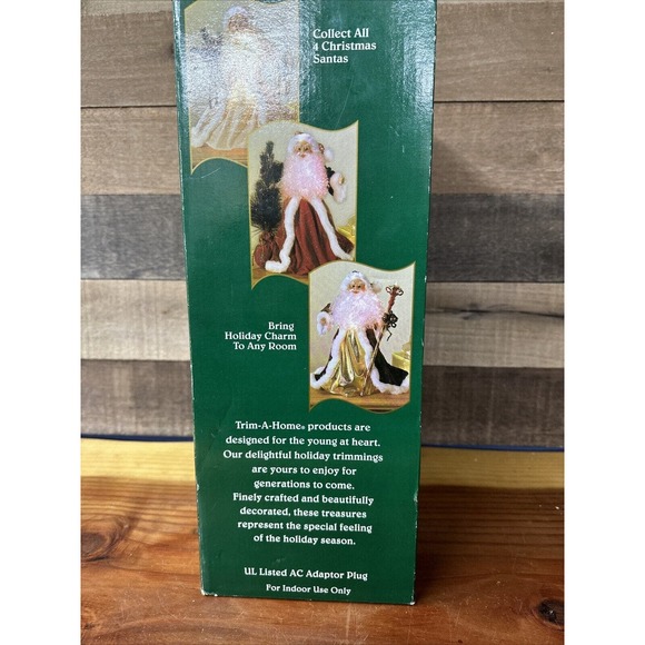 Vintage Christmas Trim A Home Magical Christmas Santa w/ Box Fiber Optic Santa - Picture 13 of 13